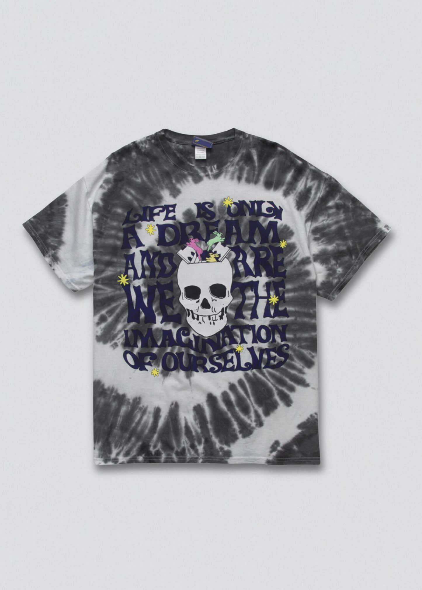 Life is a Dream Skull Tie-Dye Graphic Tee