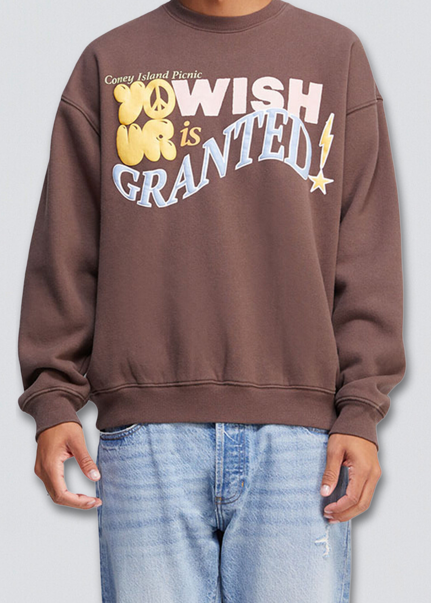 Wish Granted Puff Print Graphic Sweatshirt
