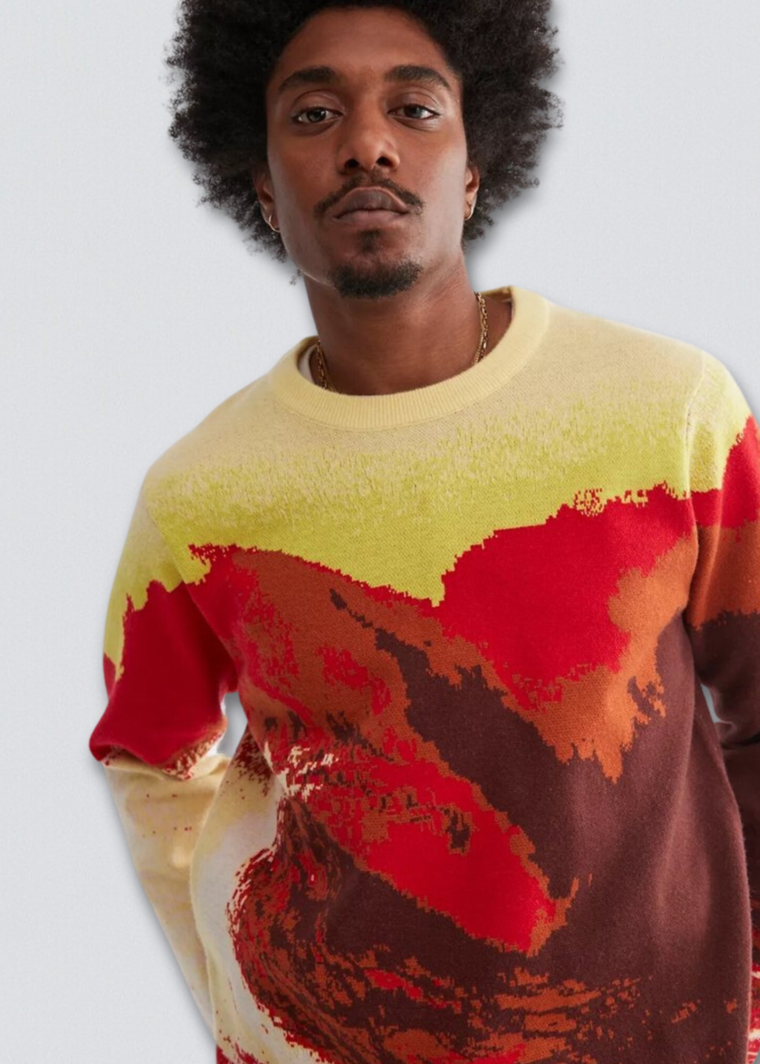 Russeluno GRAPHIC KNIT SWEATER アンゴラニット Russeluno GRAPHIC Russeluno GRAPHIC KNIT SWEATER アンゴラニット Russeluno GRAPHIC