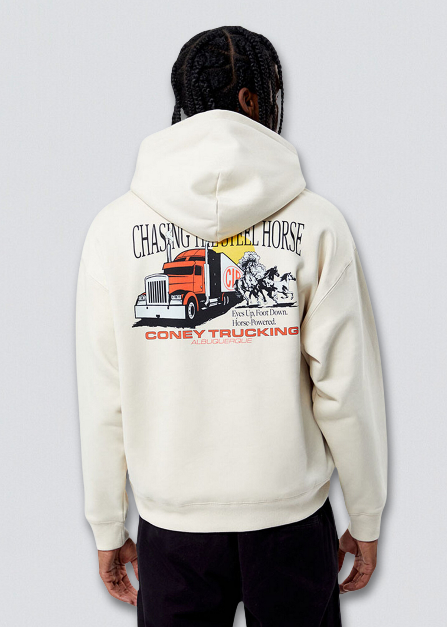 Steel Horse Graphic Pullover Hoodie