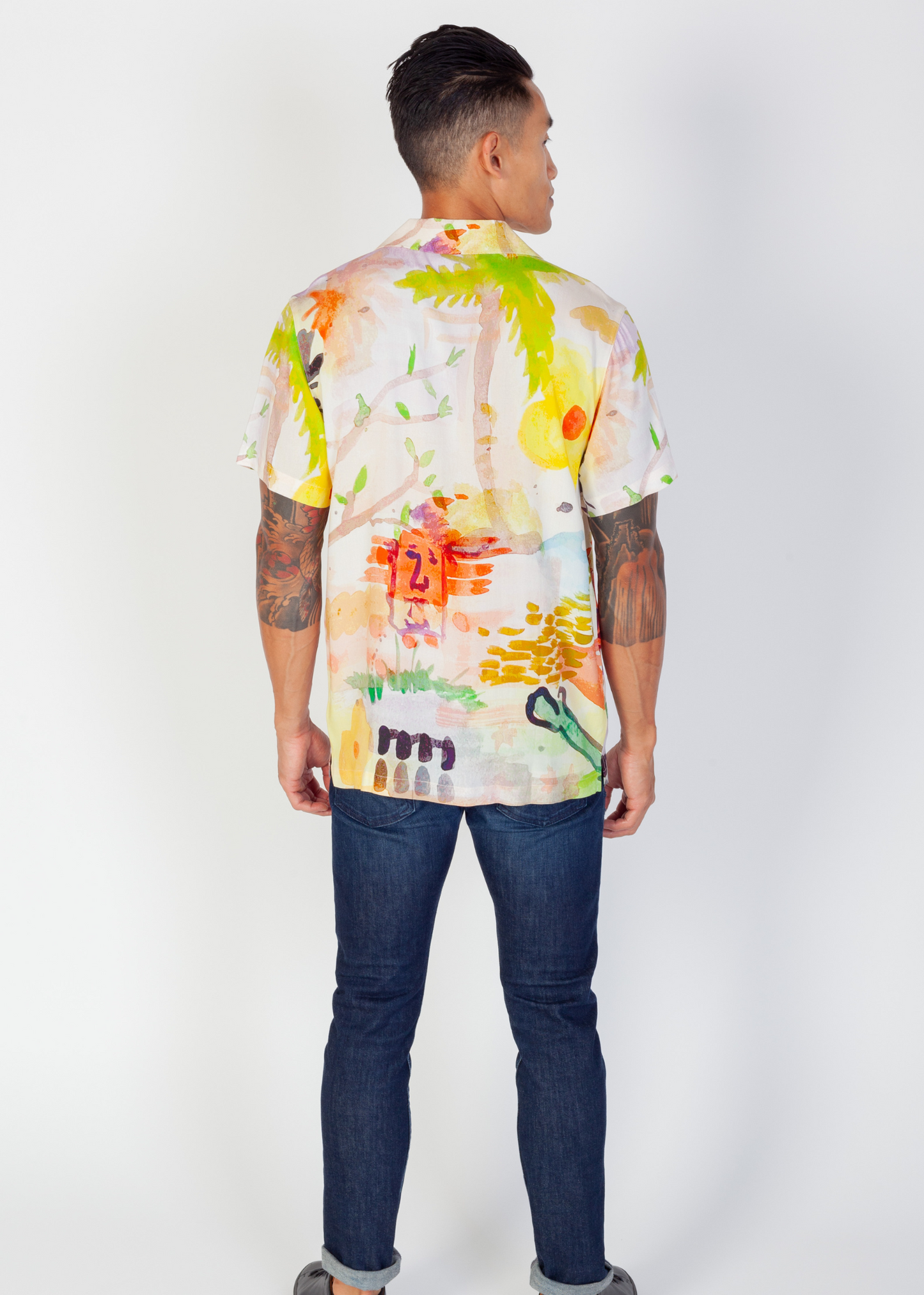 Tour Guide Watercolor Camp Shirt