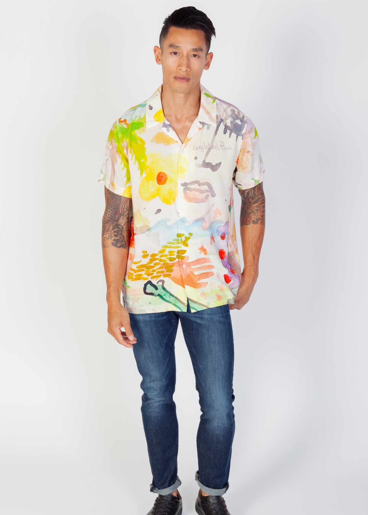 Tour Guide Watercolor Camp Shirt