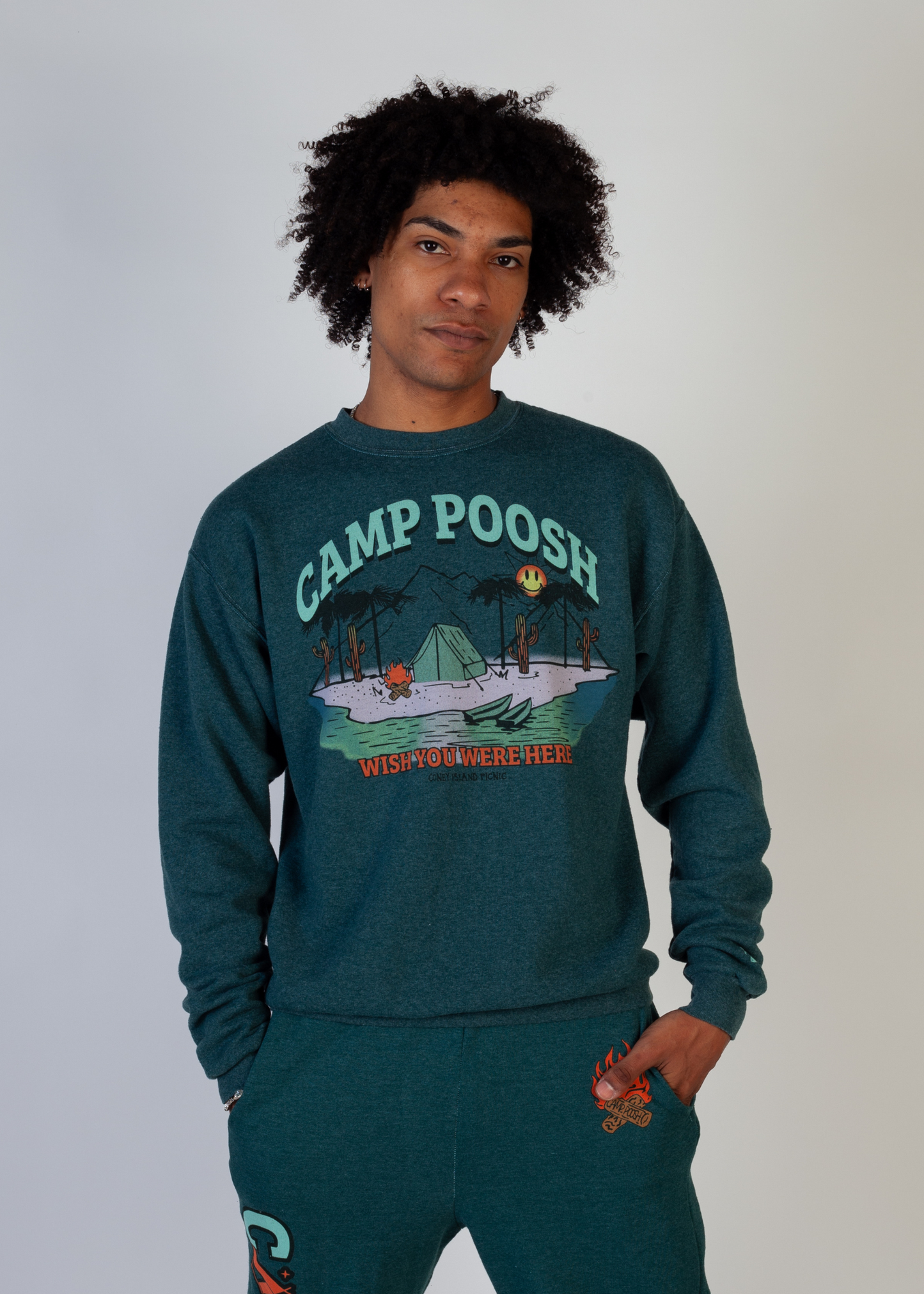 Camp Poosh x Coney Island Picnic Crewneck