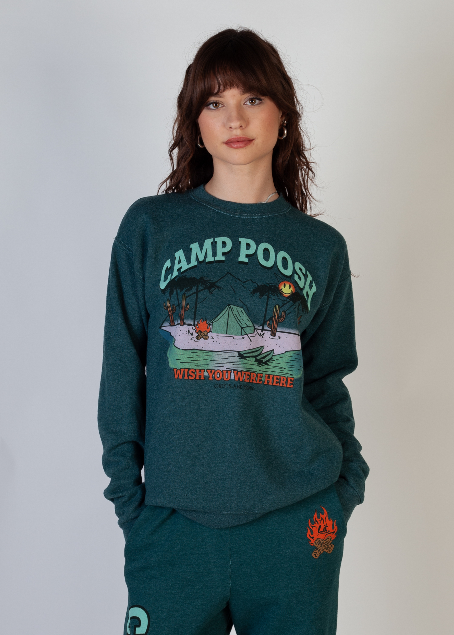 Camp Poosh x Coney Island Picnic Crewneck
