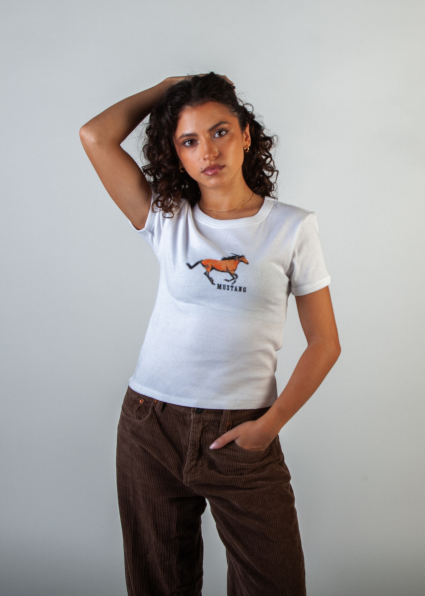 Horses Graphic Baby Tee