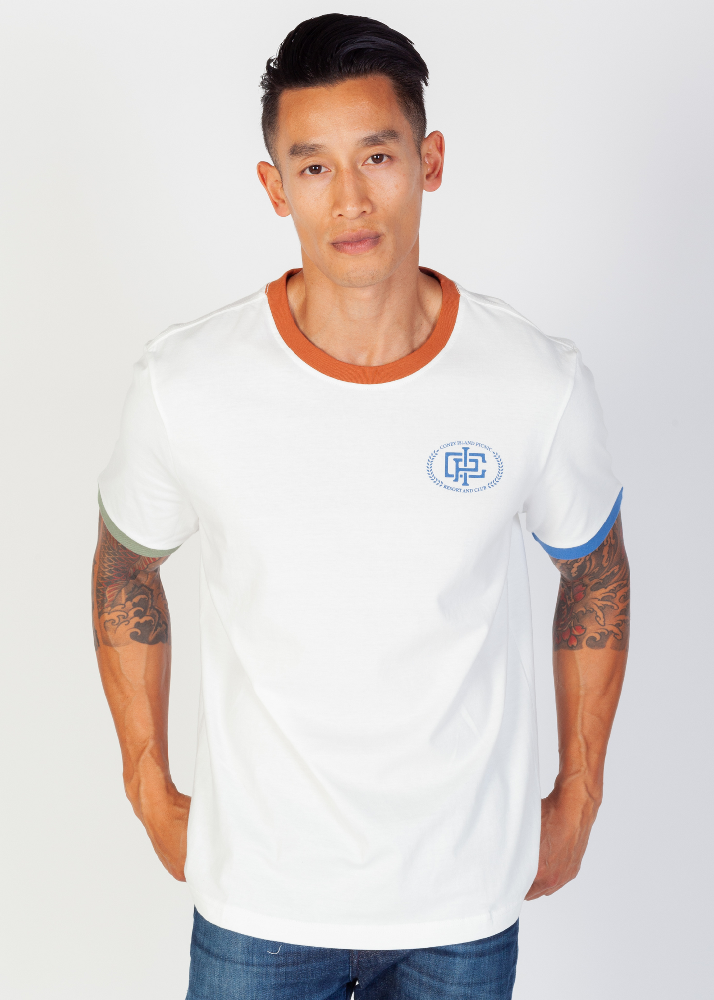 Resort & Club Short Sleeve Graphic Ringer Tee