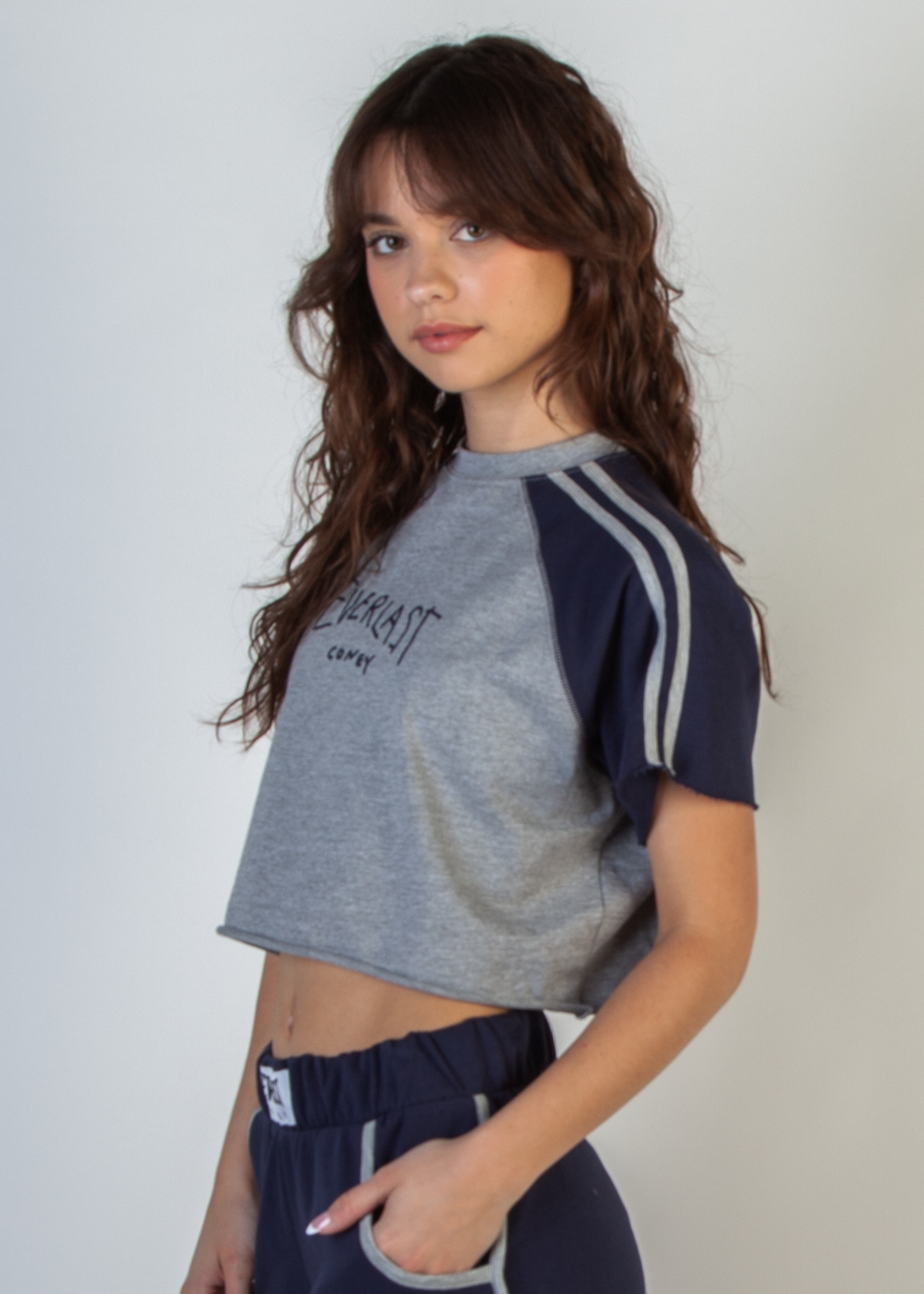 x Everlast Retro Cropped Raglan Tee