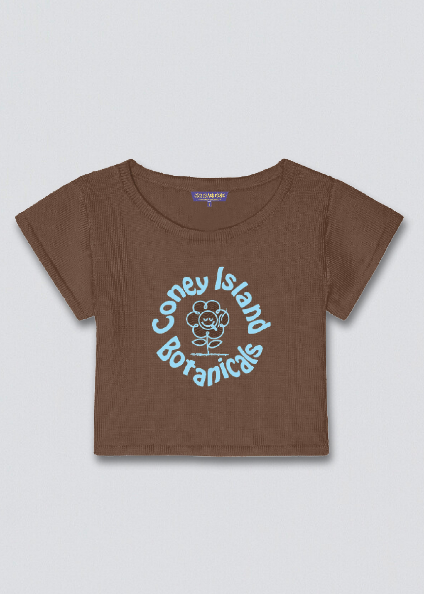 Coney Island Botanicals Cropped Baby Tee