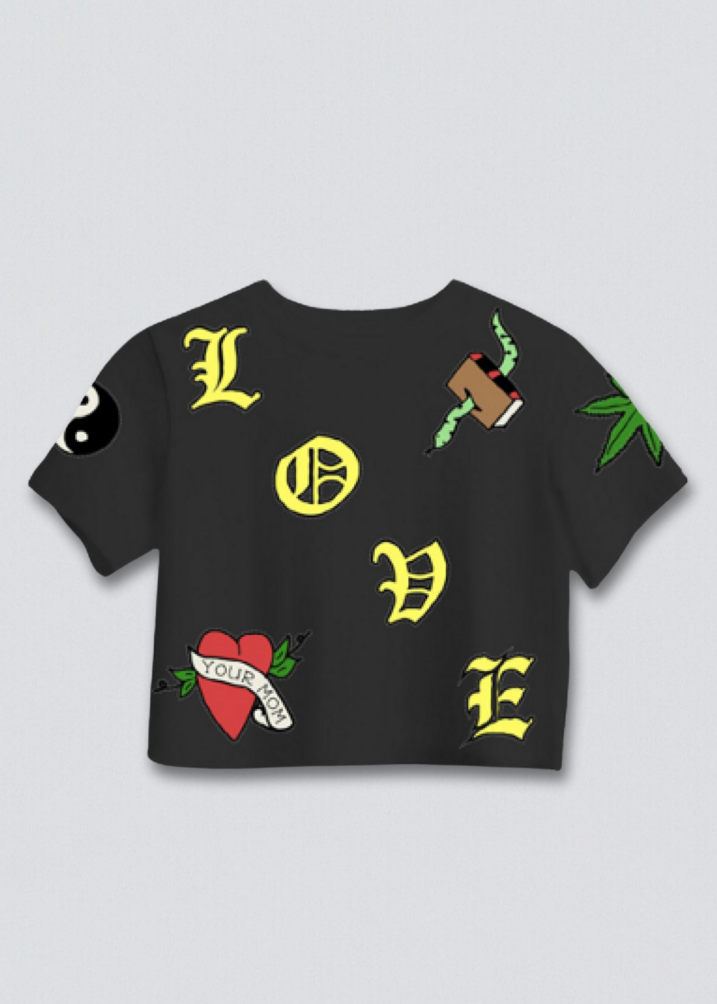 Born to Win Cropped Boxy Tee