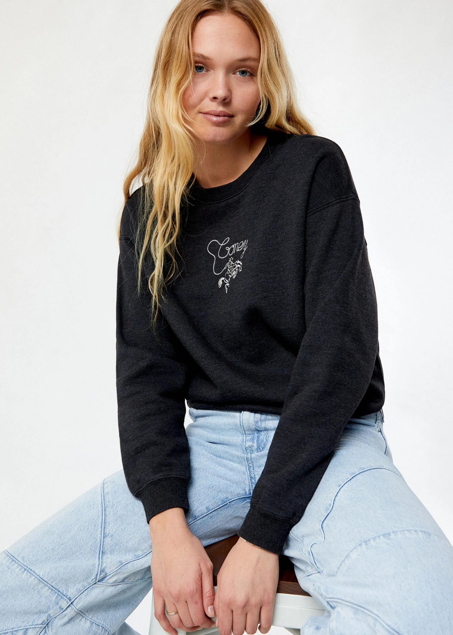 Coney Lounge Graphic Crew Sweatshirt