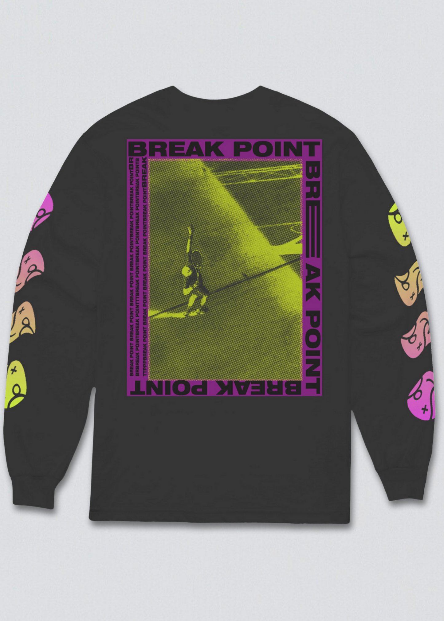Break Point Tennis Graphic Long Sleeve Tee