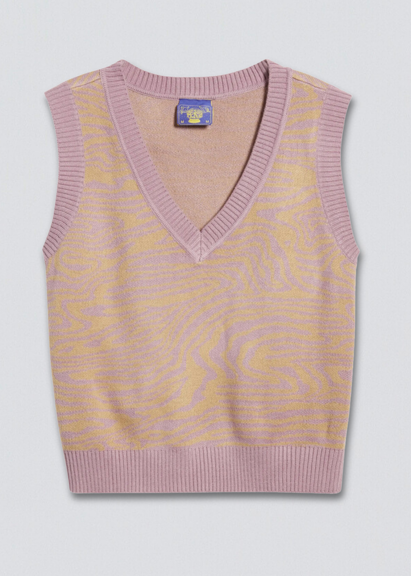 Avant Gardener Animal Stripe Sweater Vest