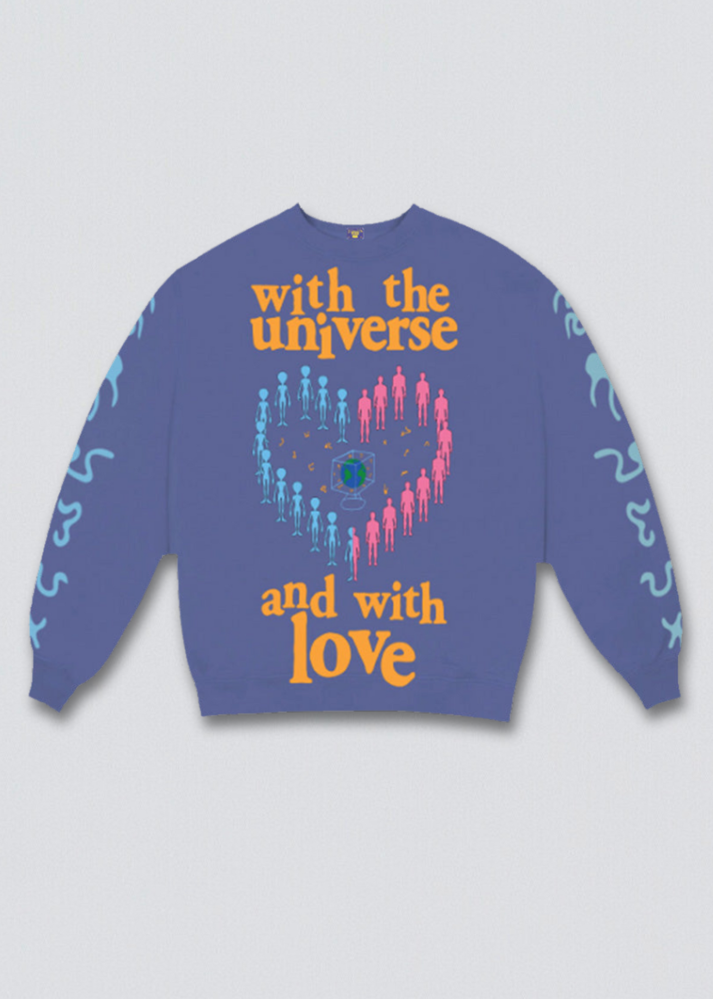 Universal Love Puff Print Sweatshirt