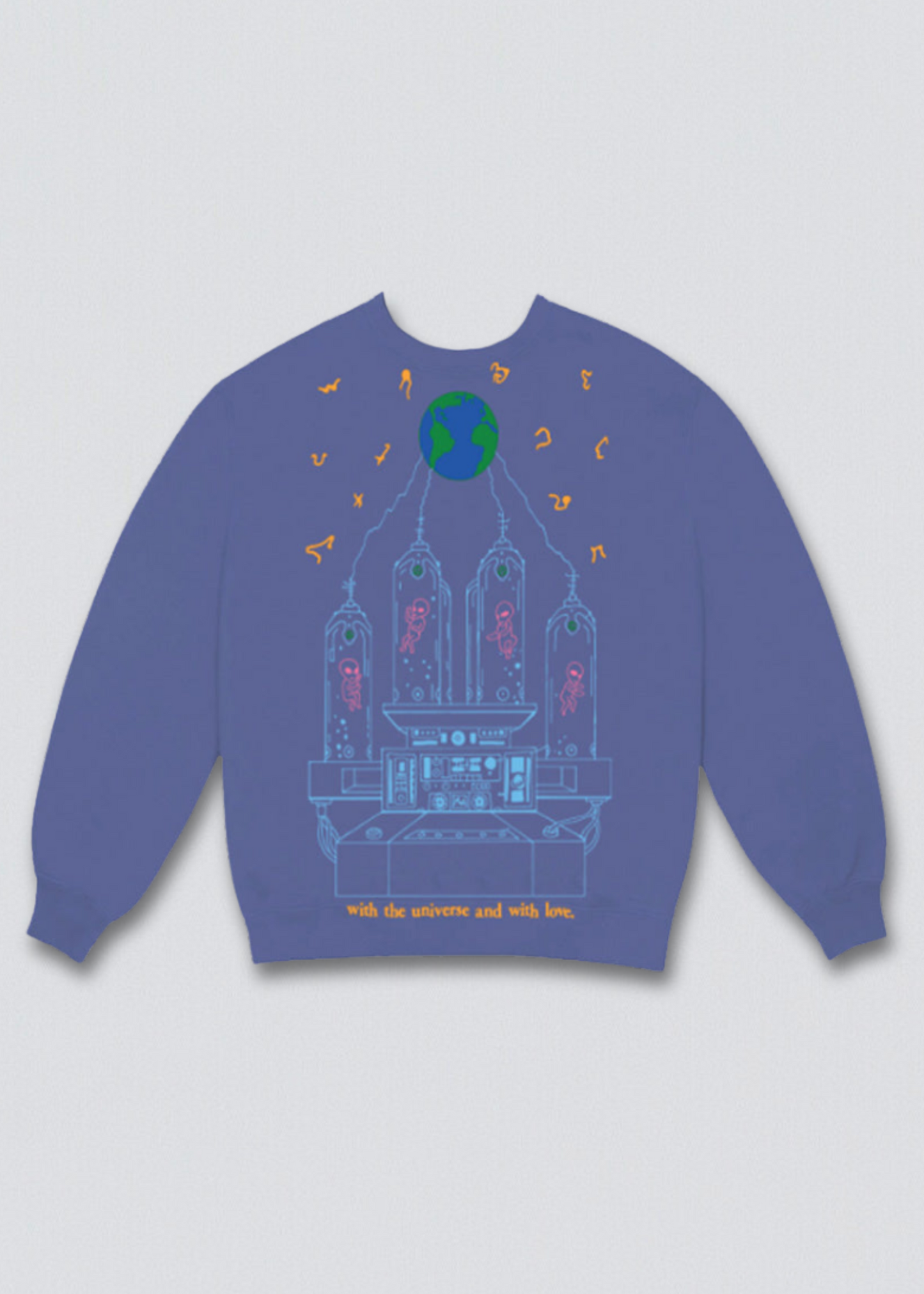 Universal Love Puff Print Sweatshirt