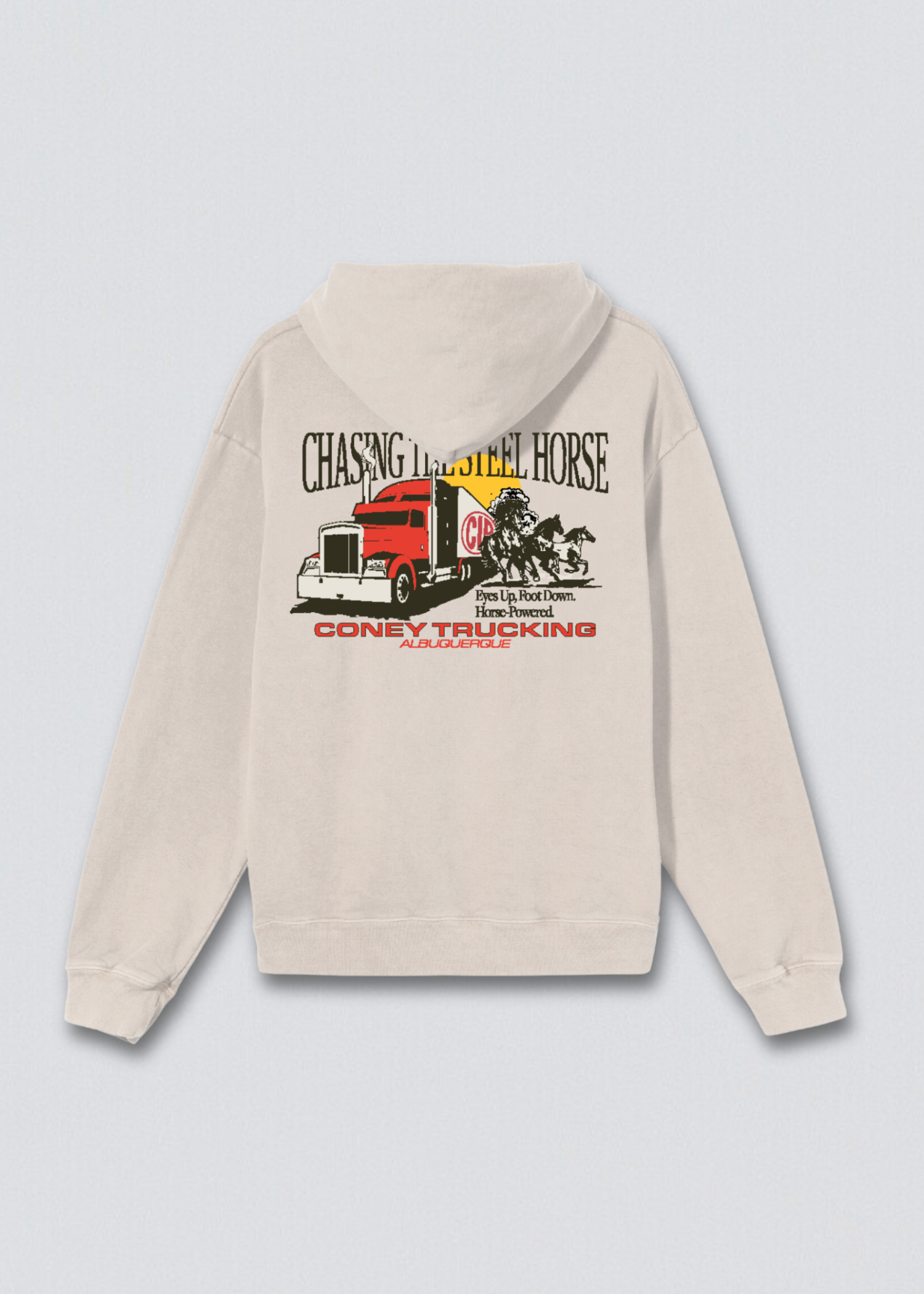 Steel Horse Graphic Pullover Hoodie