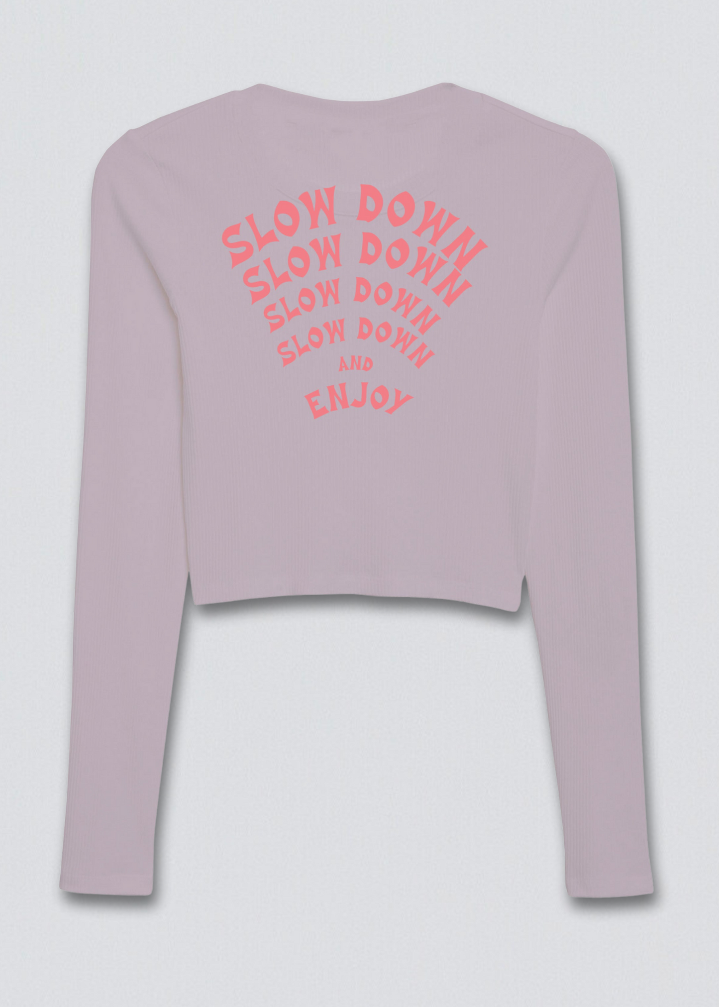 Visualize World Peace Long Sleeve Crop Top