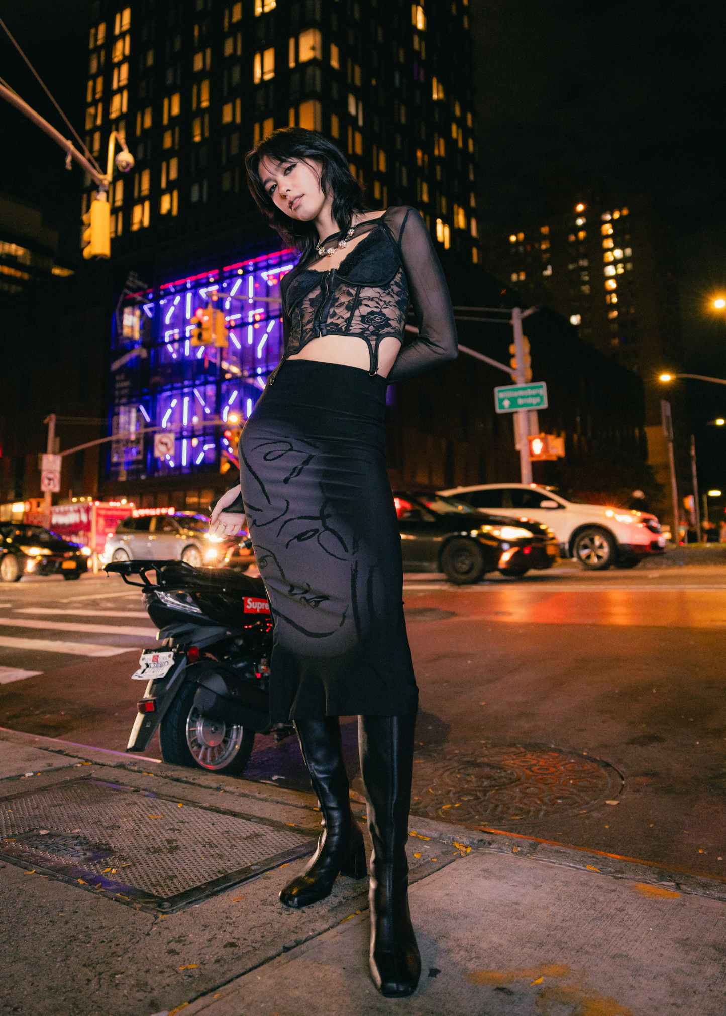 Grow with Us Printed Midi Skirt