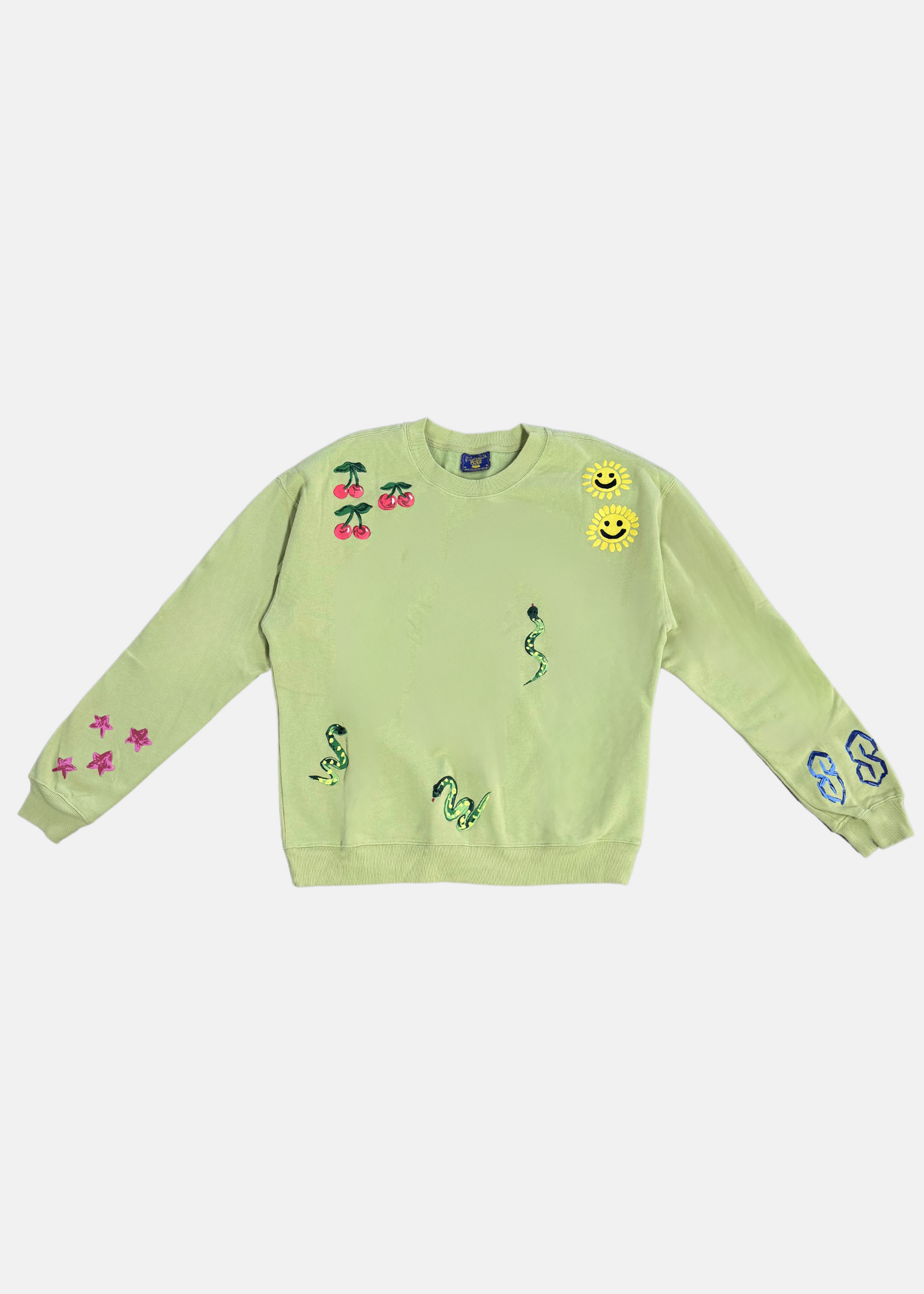 Art Doodles Puff Print Sweatshirt