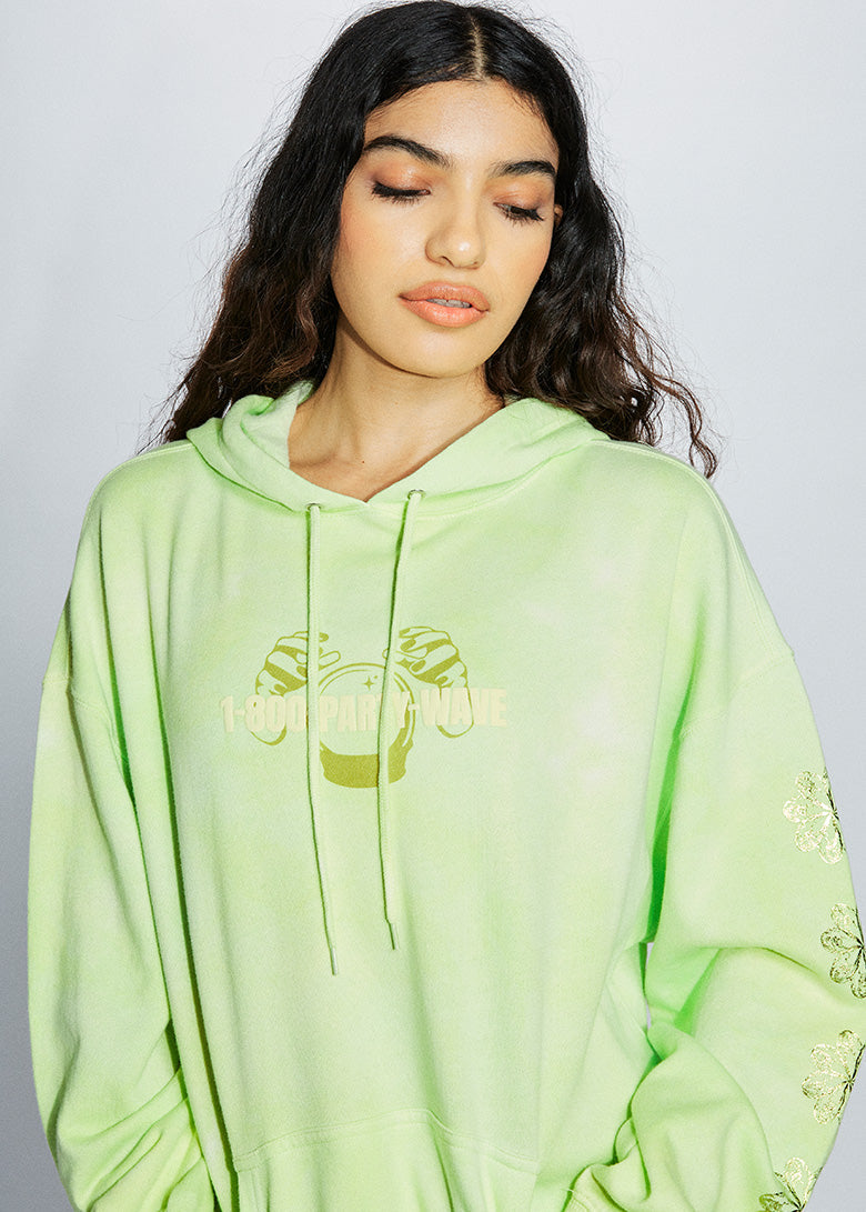Party Wave Puff Print Graphic Pullover Hoodie
