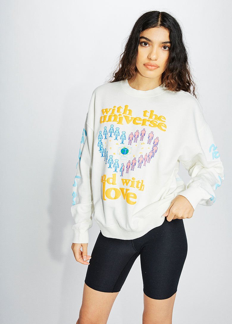 Universal Love Puff Print Sweatshirt – Coney Island Picnic