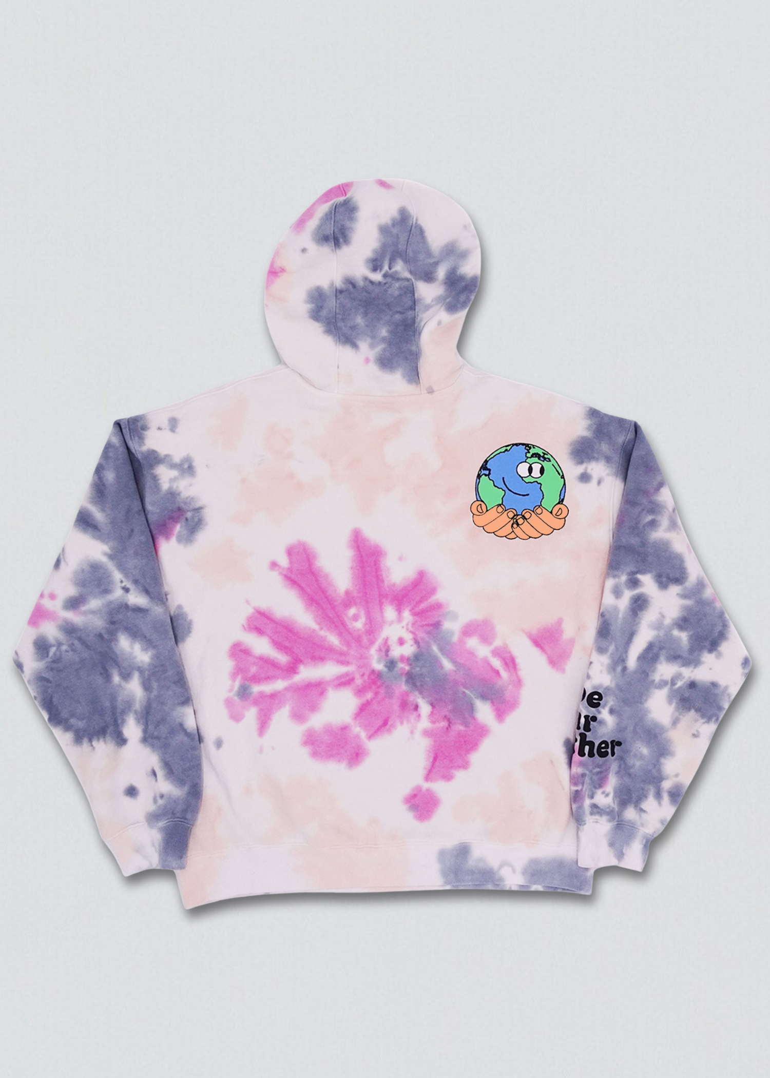Mother Nature Tie-Dye Graphic Pullover Hoodie