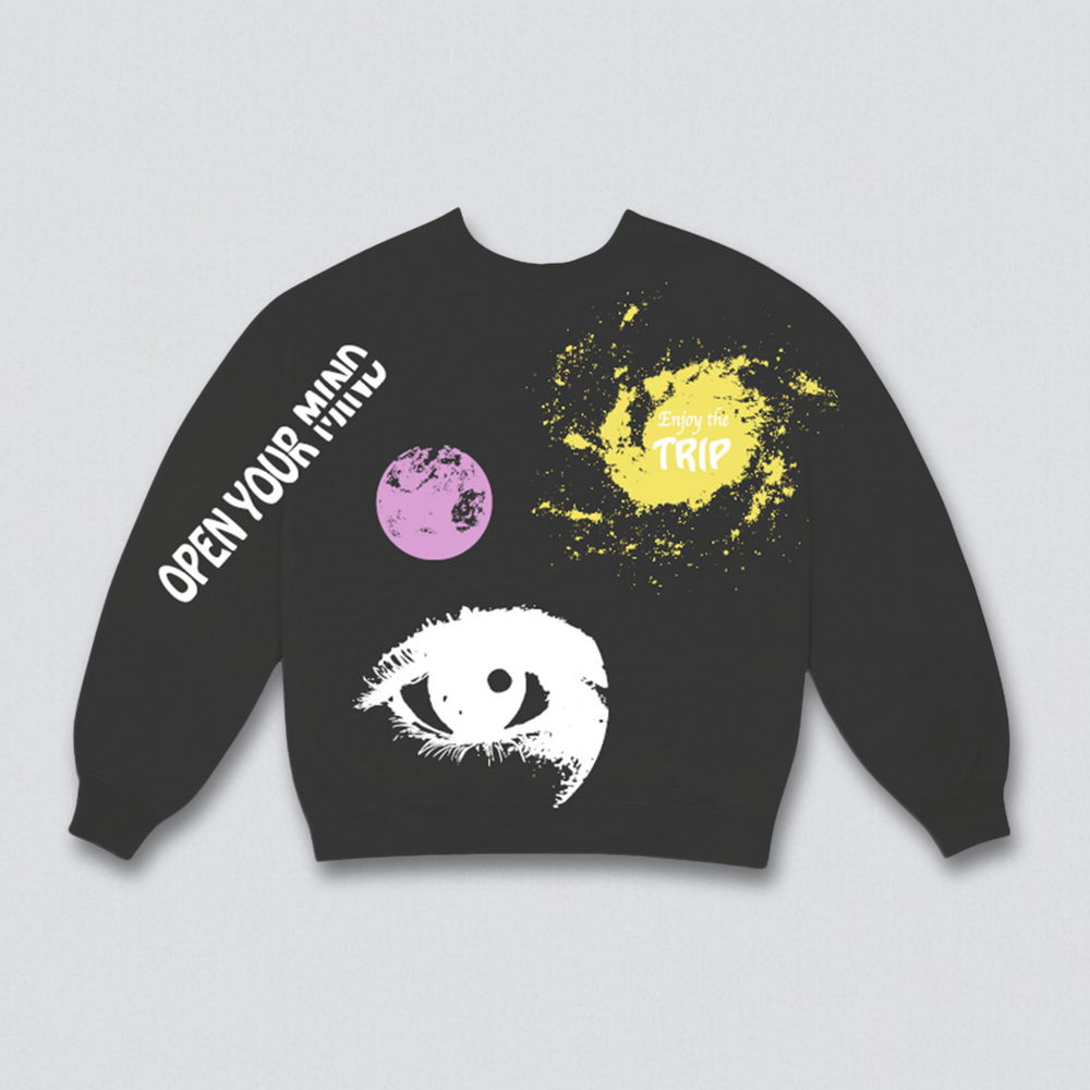 Users Guide Puff Print Graphic Sweatshirt