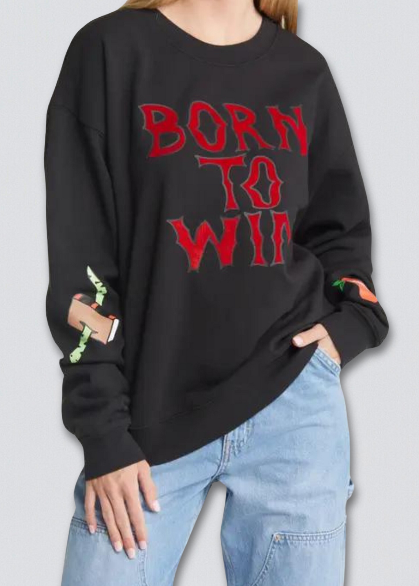 Born to Win Graphic Sweatshirt