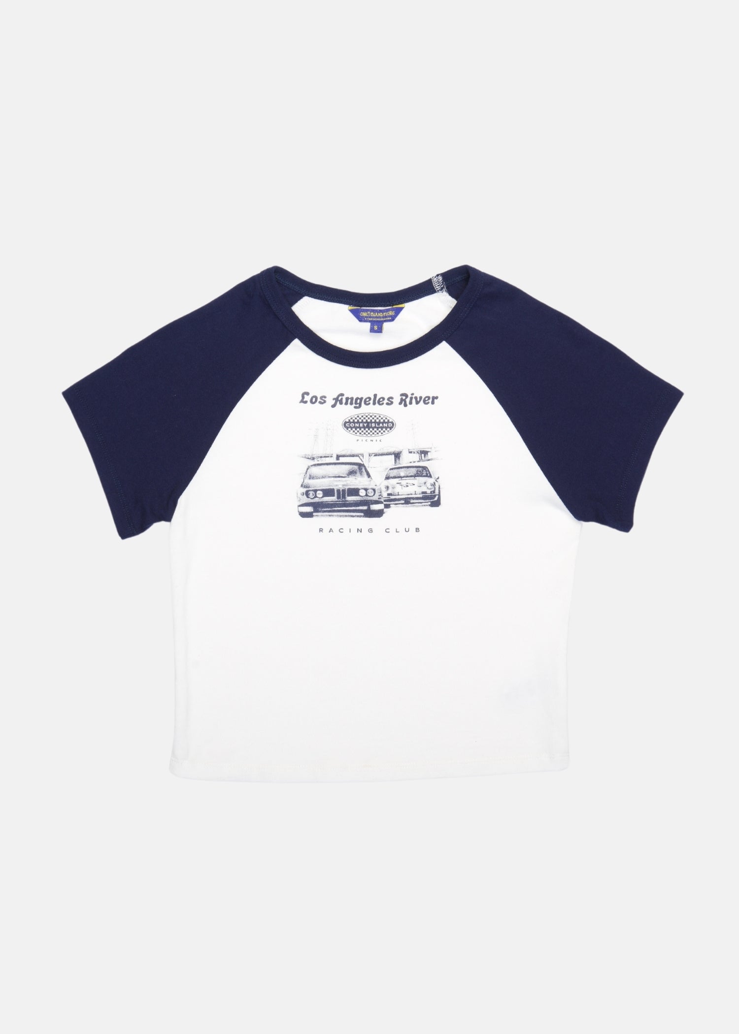 LA River Racing Club Raglan Baby Tee LA River Racing Club Raglan Baby Tee