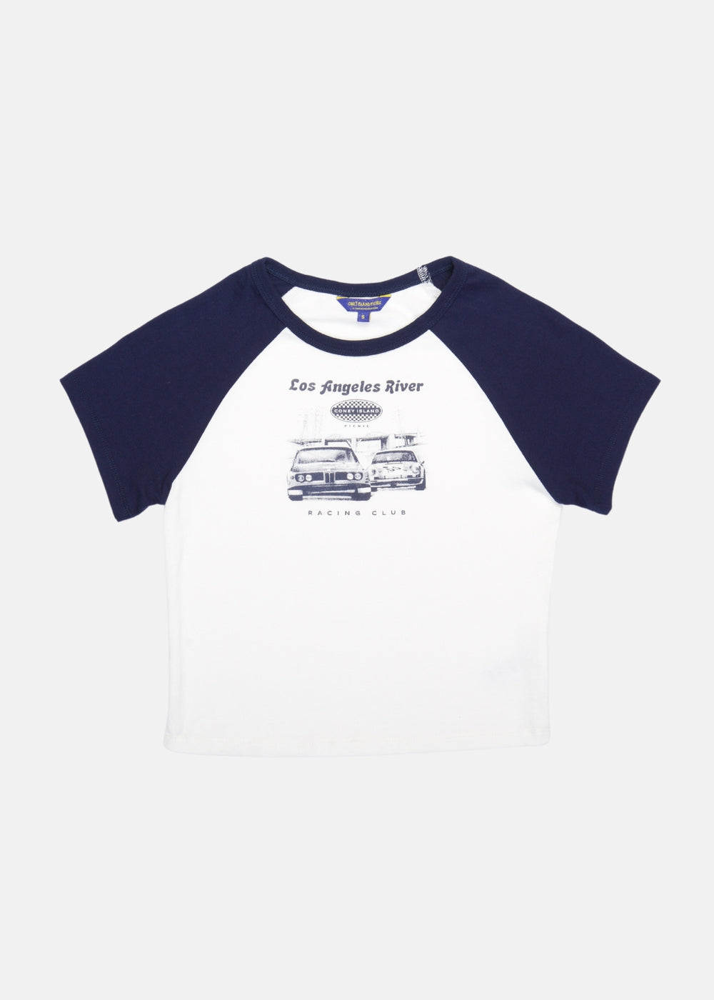 LA River Racing Club Raglan Baby Tee