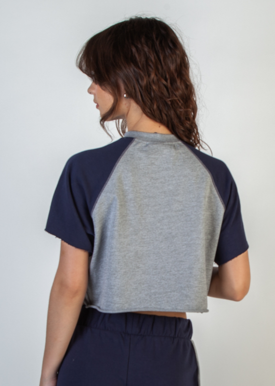 Cropped Raglan Sleeve T-Shirt EPU0010