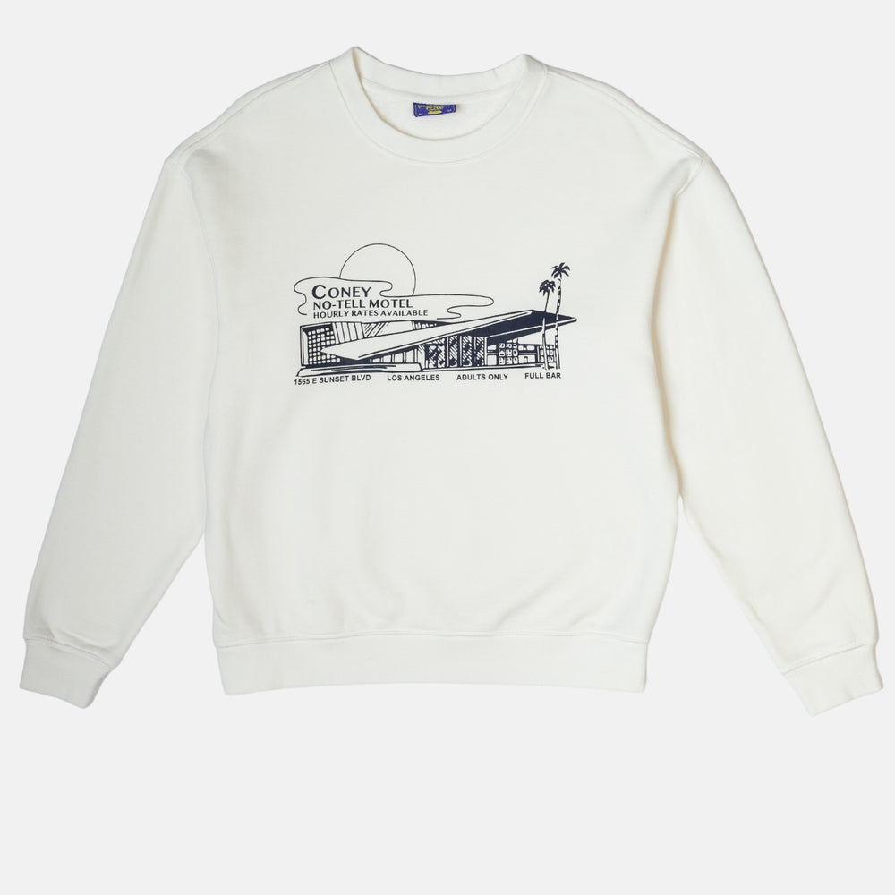 No Tell Motel Core Fleece Graphic Crewneck