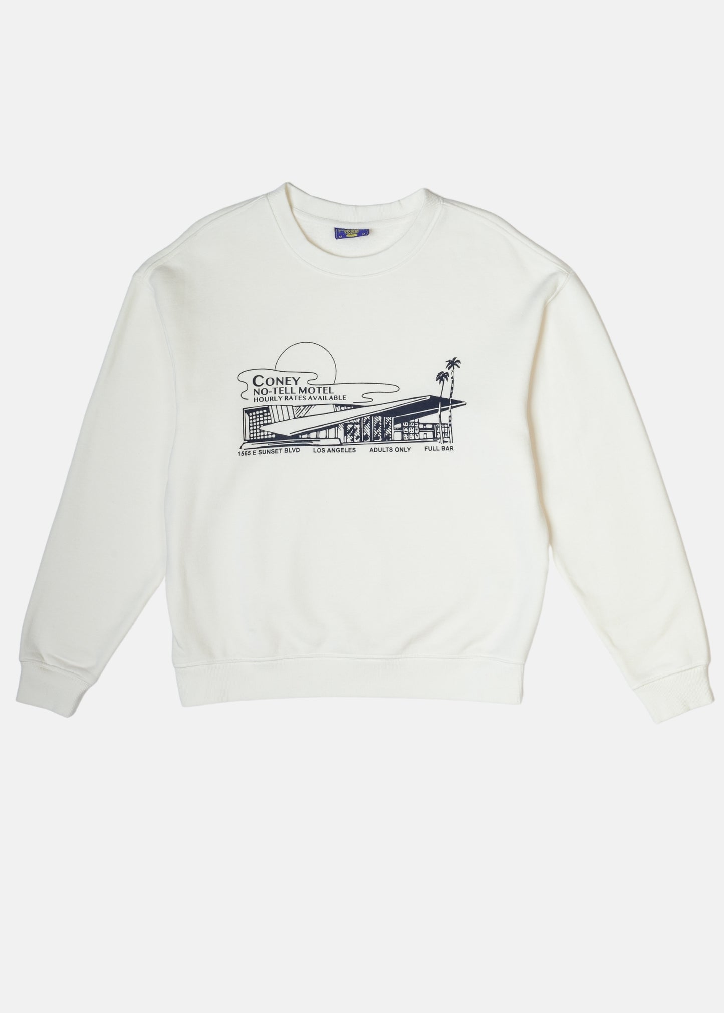 No Tell Motel Core Fleece Graphic Crewneck