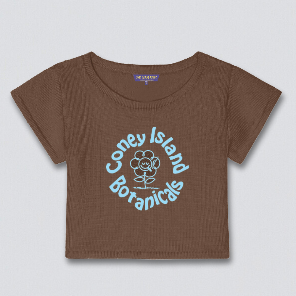 Coney Island Botanicals Cropped Baby Tee