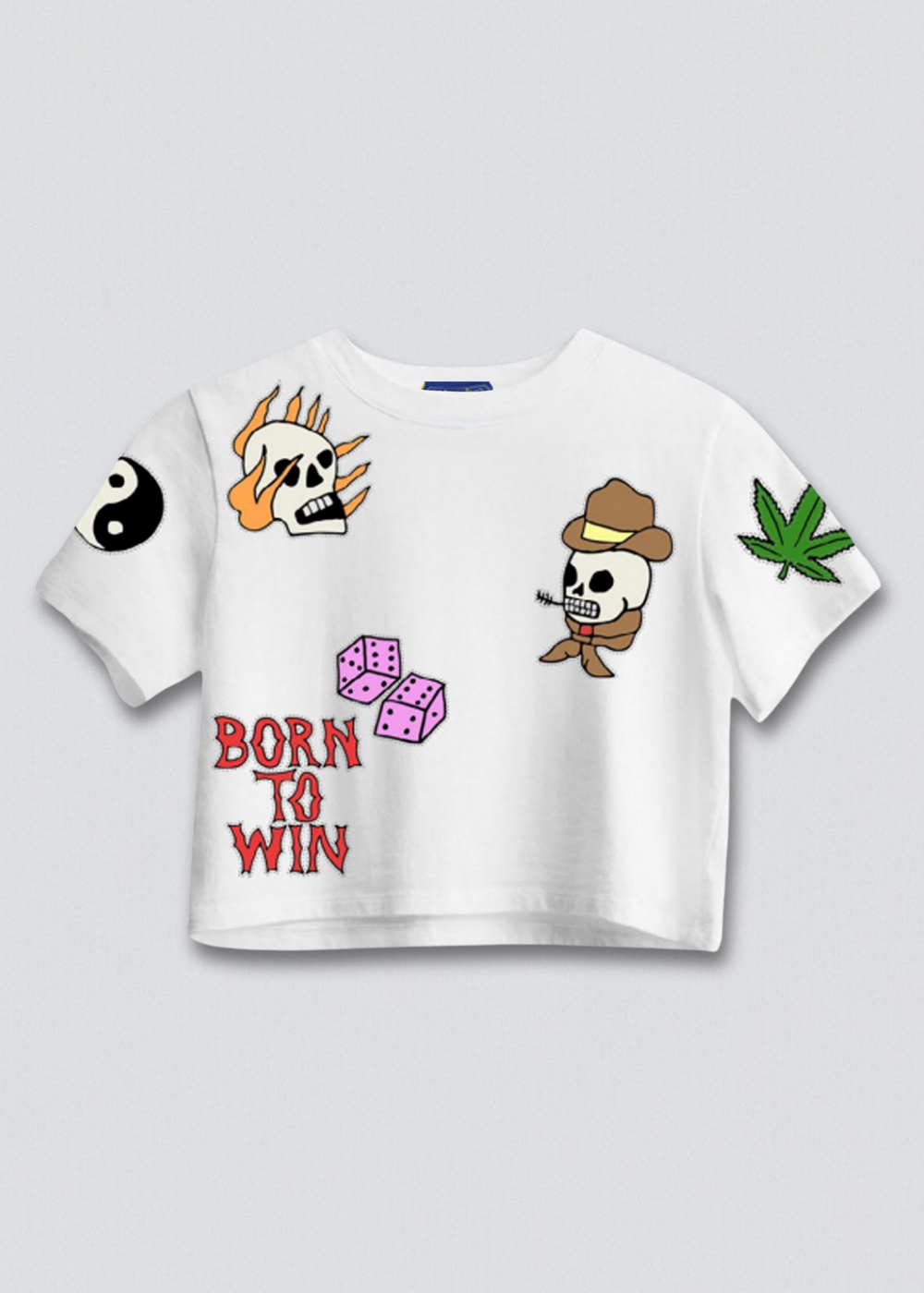 Born to Win Cropped Boxy Tee