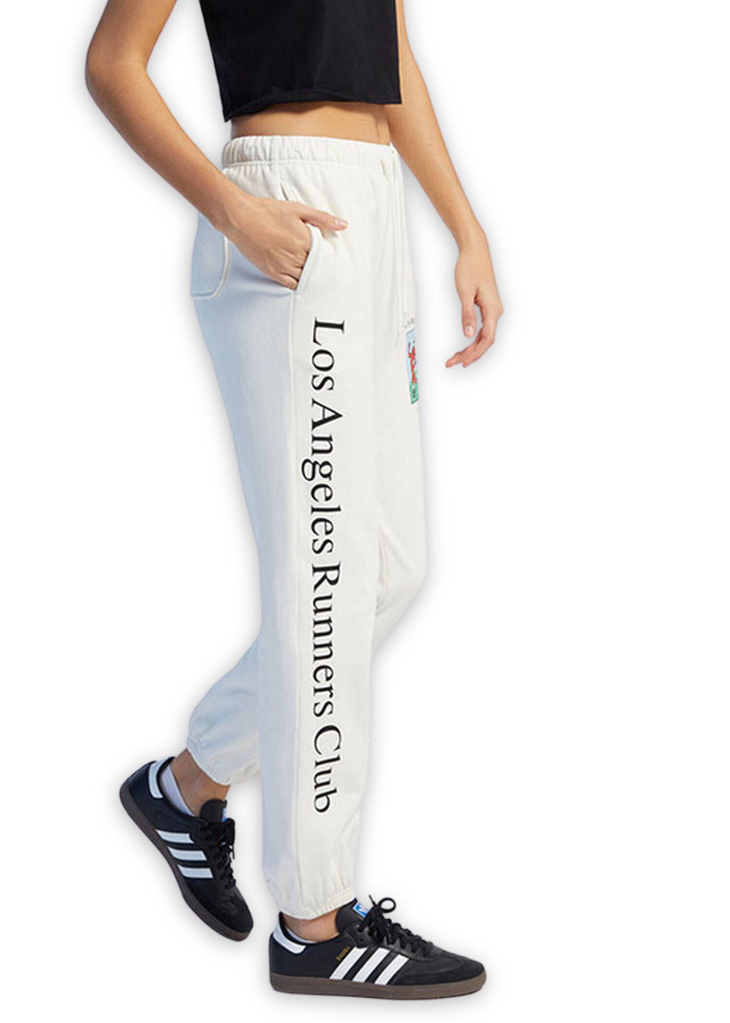 Rue 21 Womens XL White Graphic Sweatpants Drip Hustle Legend NY LA