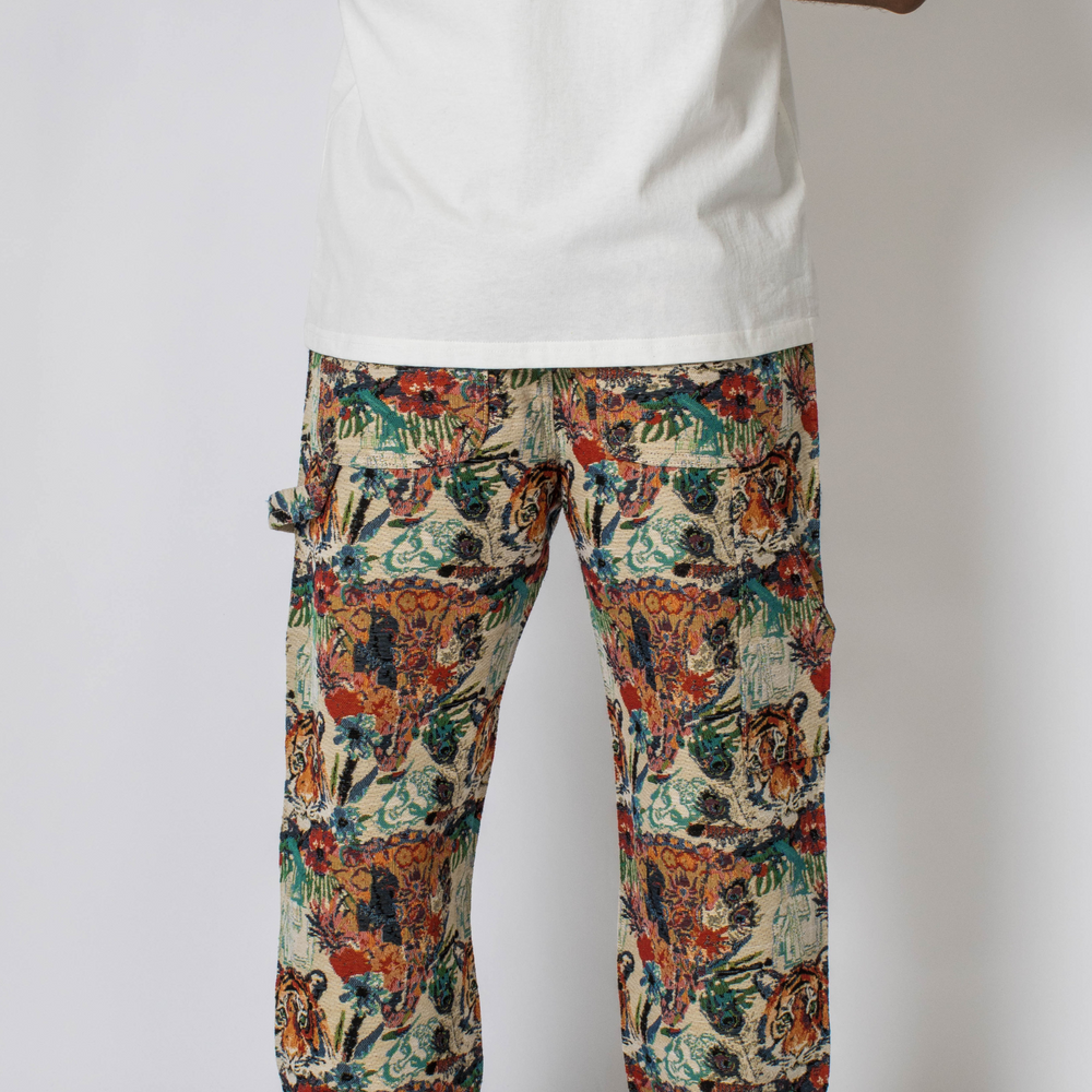 
                      
                        Tiger Jacquard Cargo Pant
                      
                    