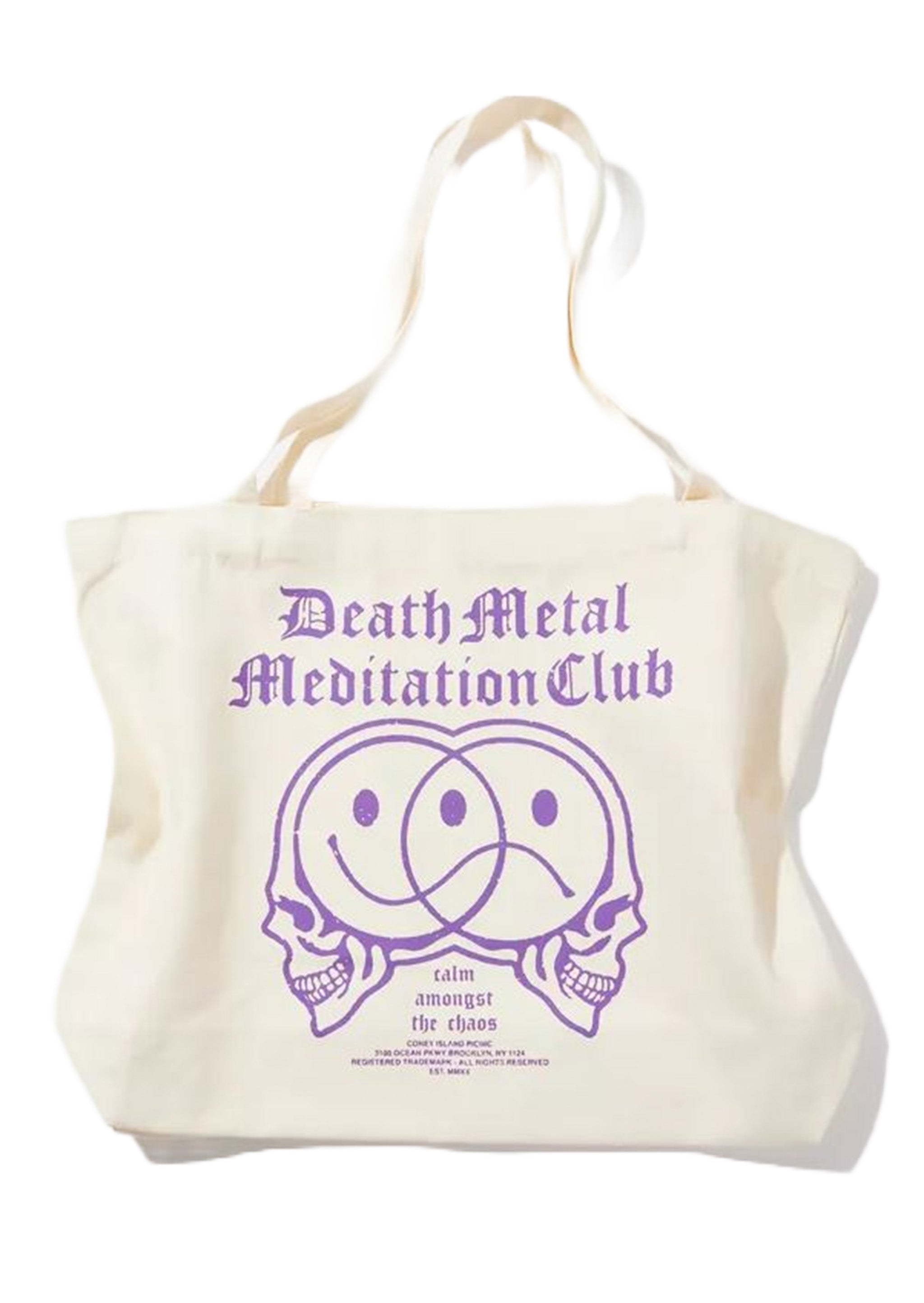 Death Metal Meditation Club Tote Bag