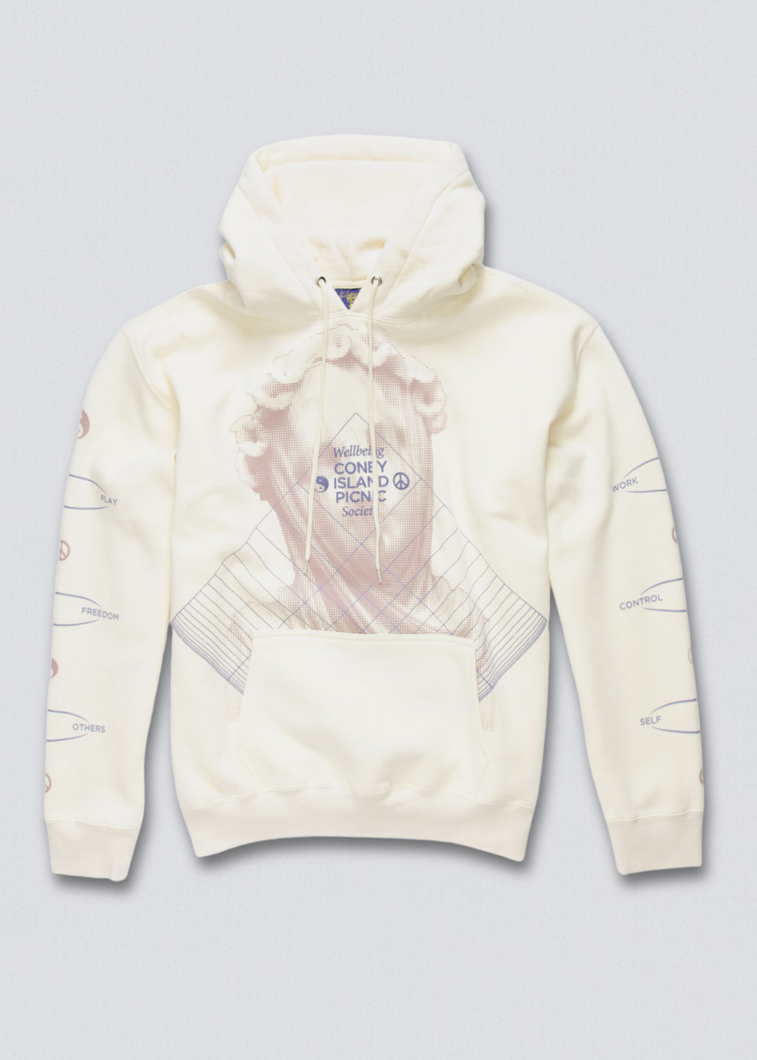 Well Being Society Graphic Pullover Hoodie
