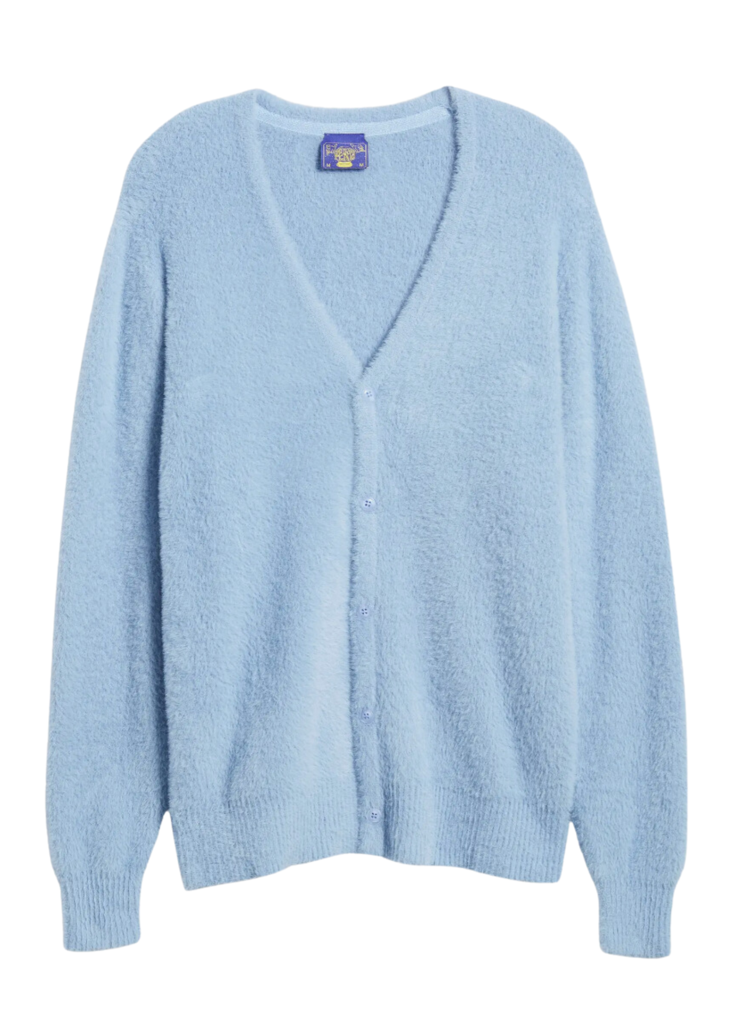 Blue fuzzy clearance cardigan