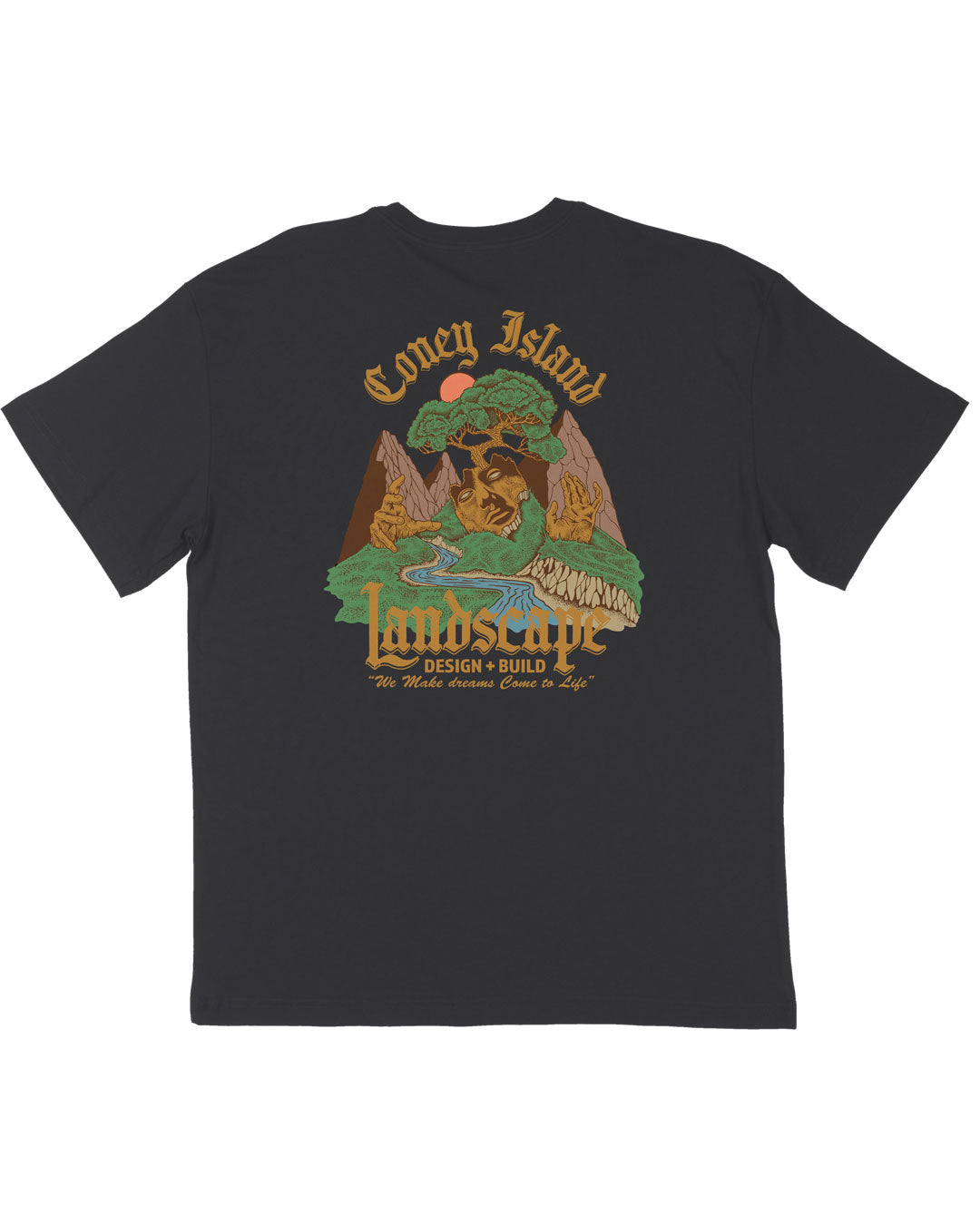 Coney Island Landscape Graphic Short Sleeve Tee