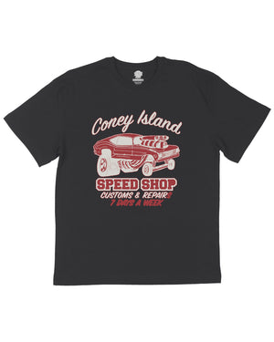 Coney Island Speed Shop Graphic Short Sleeve Tee