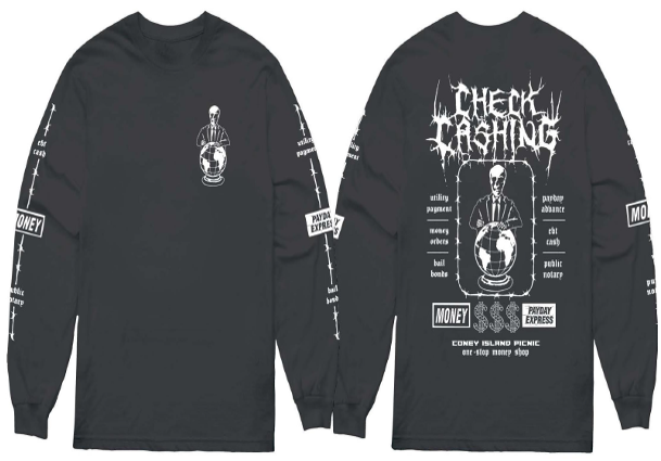 
                      
                        Check Cashing Graphic Long Sleeve Tee
                      
                    