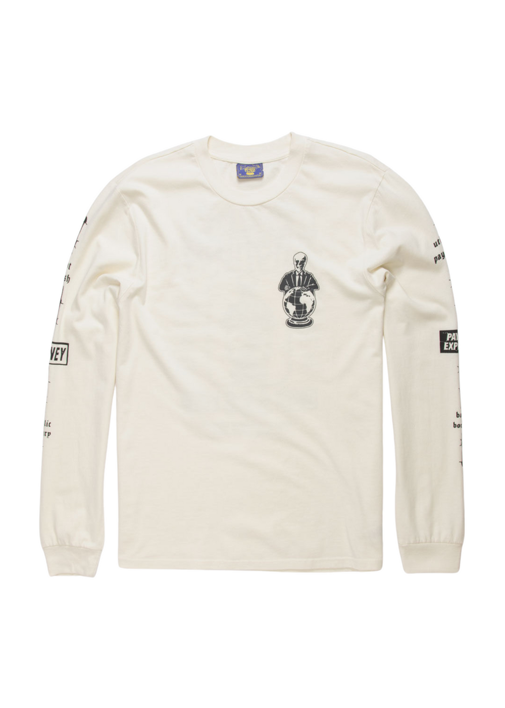 Check Cashing Graphic Long Sleeve Tee