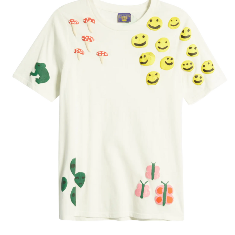 Doodle Friends Puff Print Short Sleeve Tee