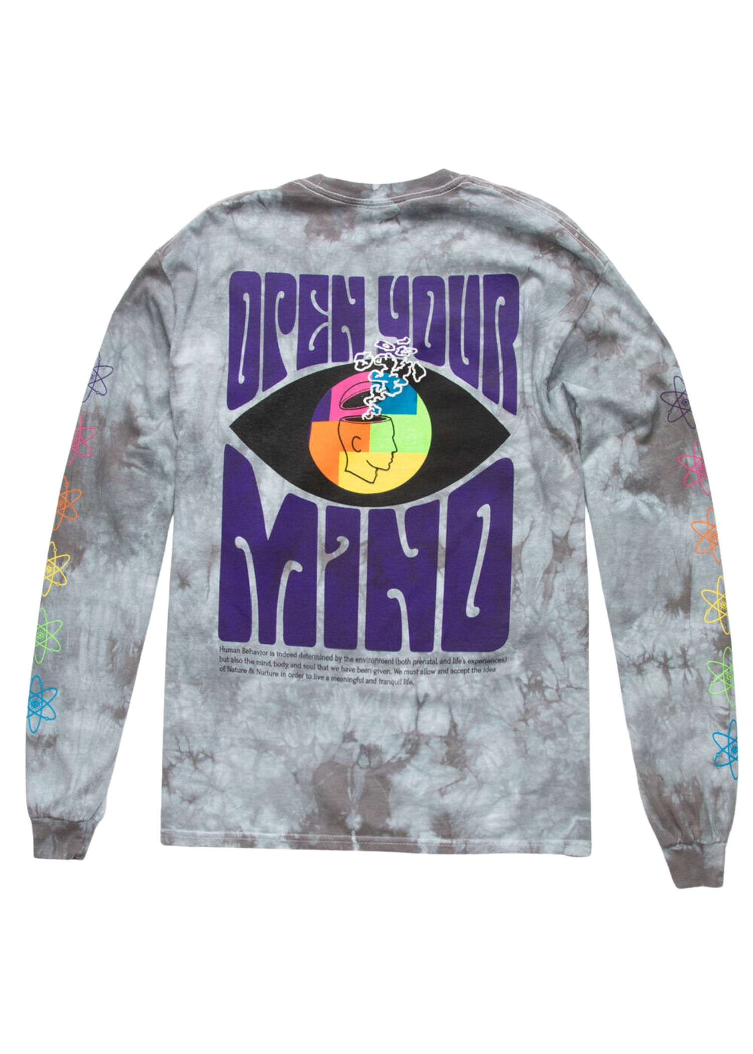 Open Your Mind Graphic Long Sleeve Tee
