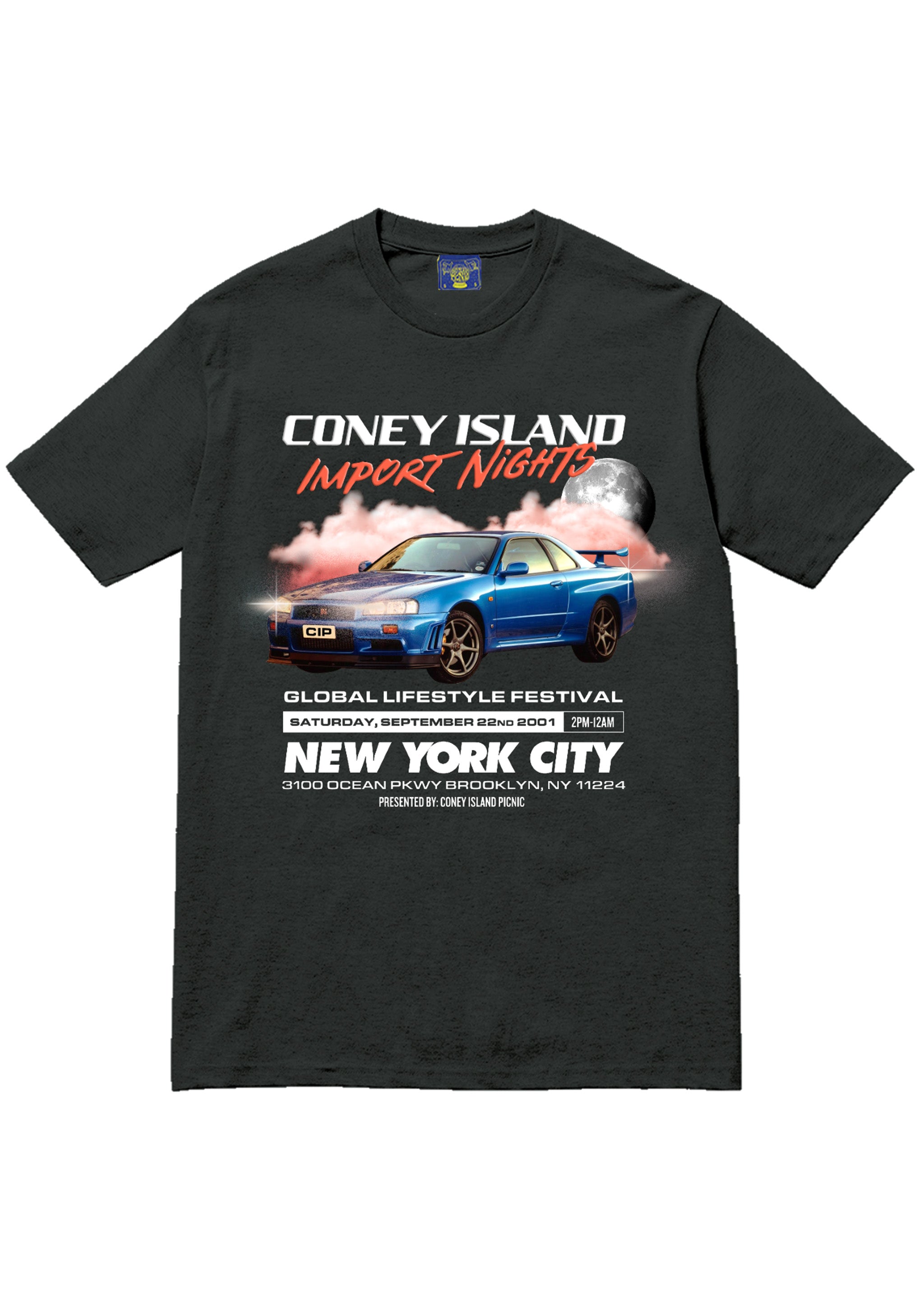 Coney Island Import Nights Puff Print Graphic Short Sleeve Tee