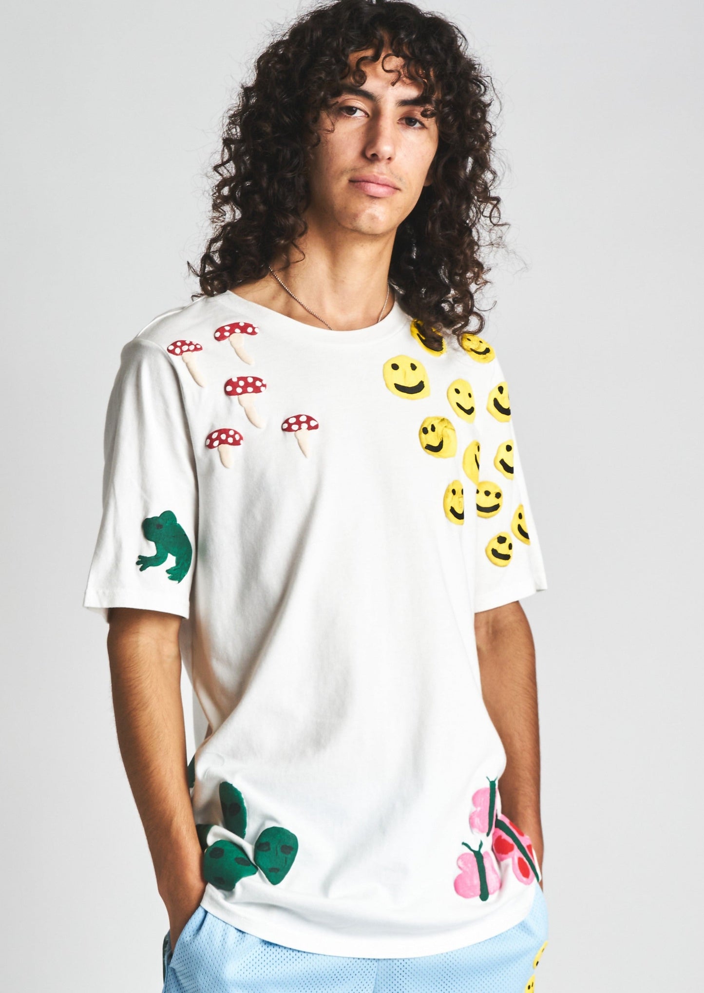 Doodle Friends Puff Print Short Sleeve Tee