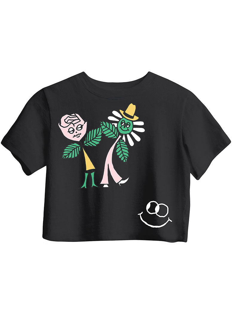 Music for Plants Cropped Boxy Tee