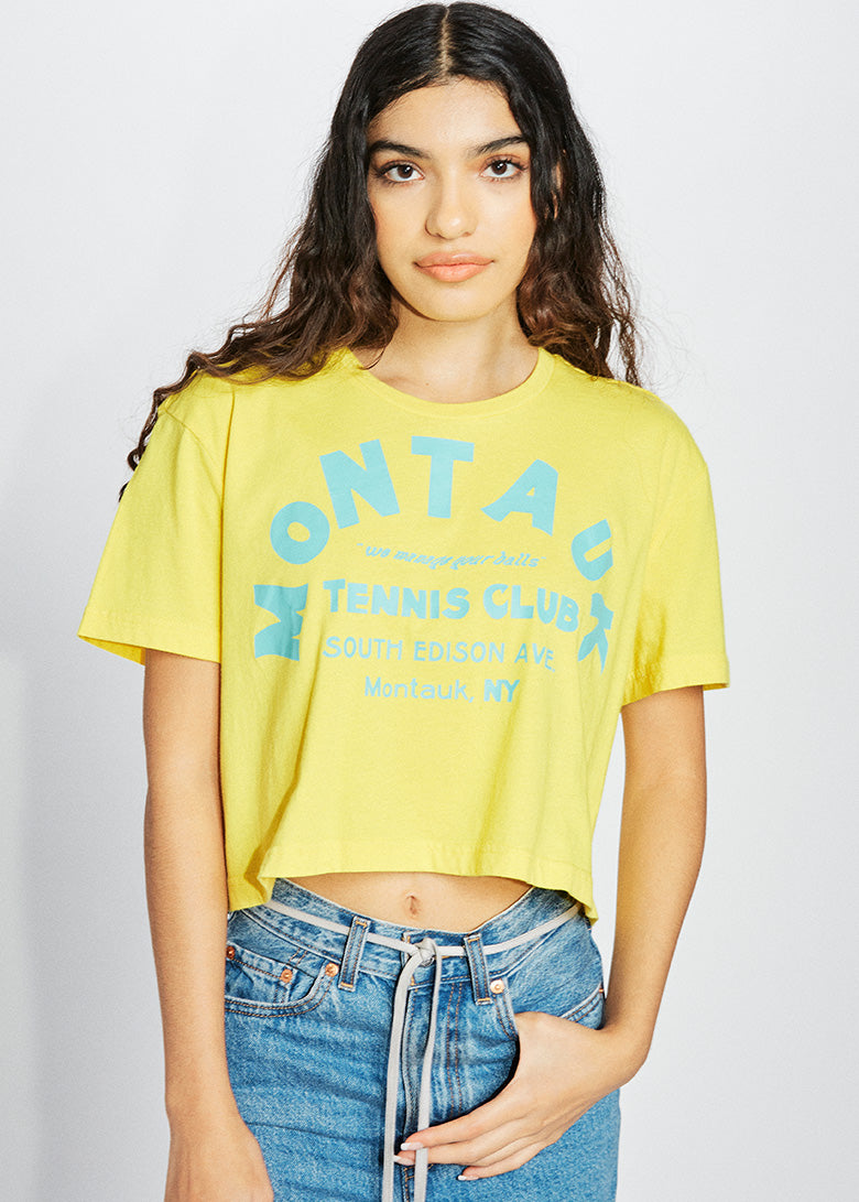 Montauk Tennis Club Crop Top