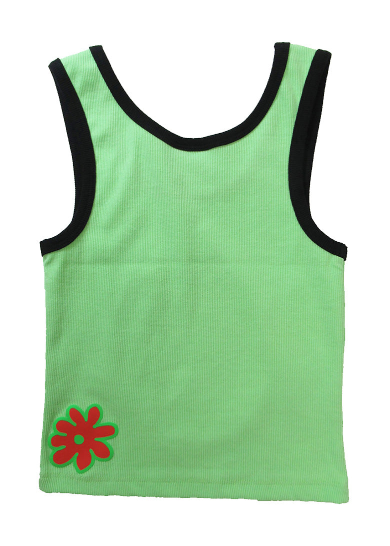 Peace Power Ribbed Ringer Tank Top